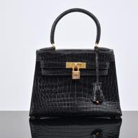 Hermes MINI KELLY SELLIER Gold, Diamond & Porosus Crocodile Handbag - Sold for $30,720 on 11-15-2025 (Lot 296).jpg